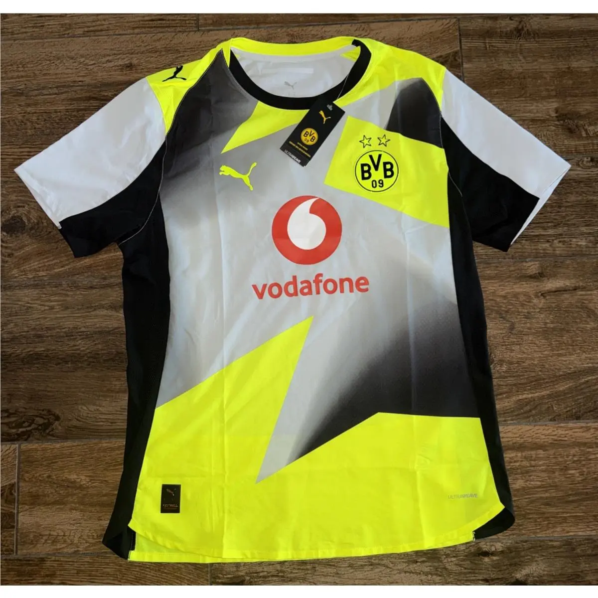Puma clothing - PUMA Borussia Dortmund 2526 Authentic Cup Crew Neck Short Sleeve - 78011103 - Yellow (UPC: 198553321670) 6