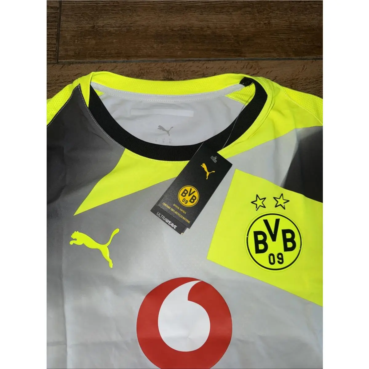 Puma clothing - PUMA Borussia Dortmund 2526 Authentic Cup Crew Neck Short Sleeve - 78011103 - Yellow (UPC: 198553321670) 7