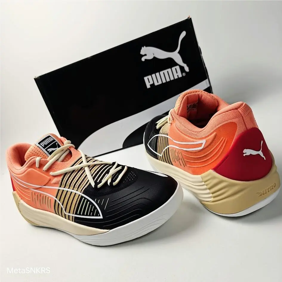 Puma shoes - PUMA Fusion Nitro - Fusion Nitro - 195514 10 - Peach Pink/ Puma Black 10
