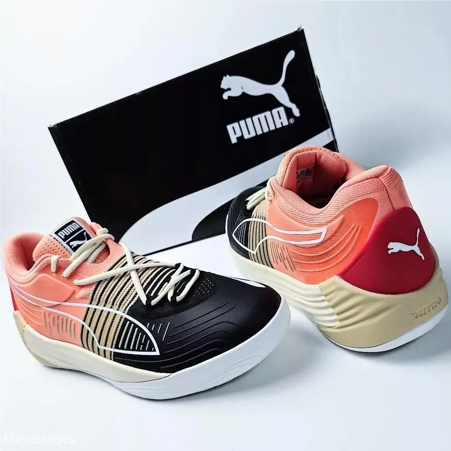 Puma shoes - PUMA Fusion Nitro - Fusion Nitro - 195514 10 - Peach Pink/ Puma Black 12