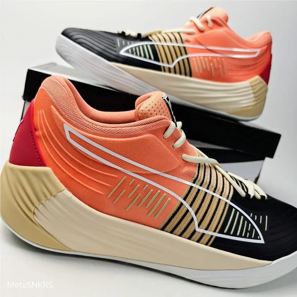 Puma shoes - PUMA Fusion Nitro - Fusion Nitro - 195514 10 - Peach Pink/ Puma Black 5