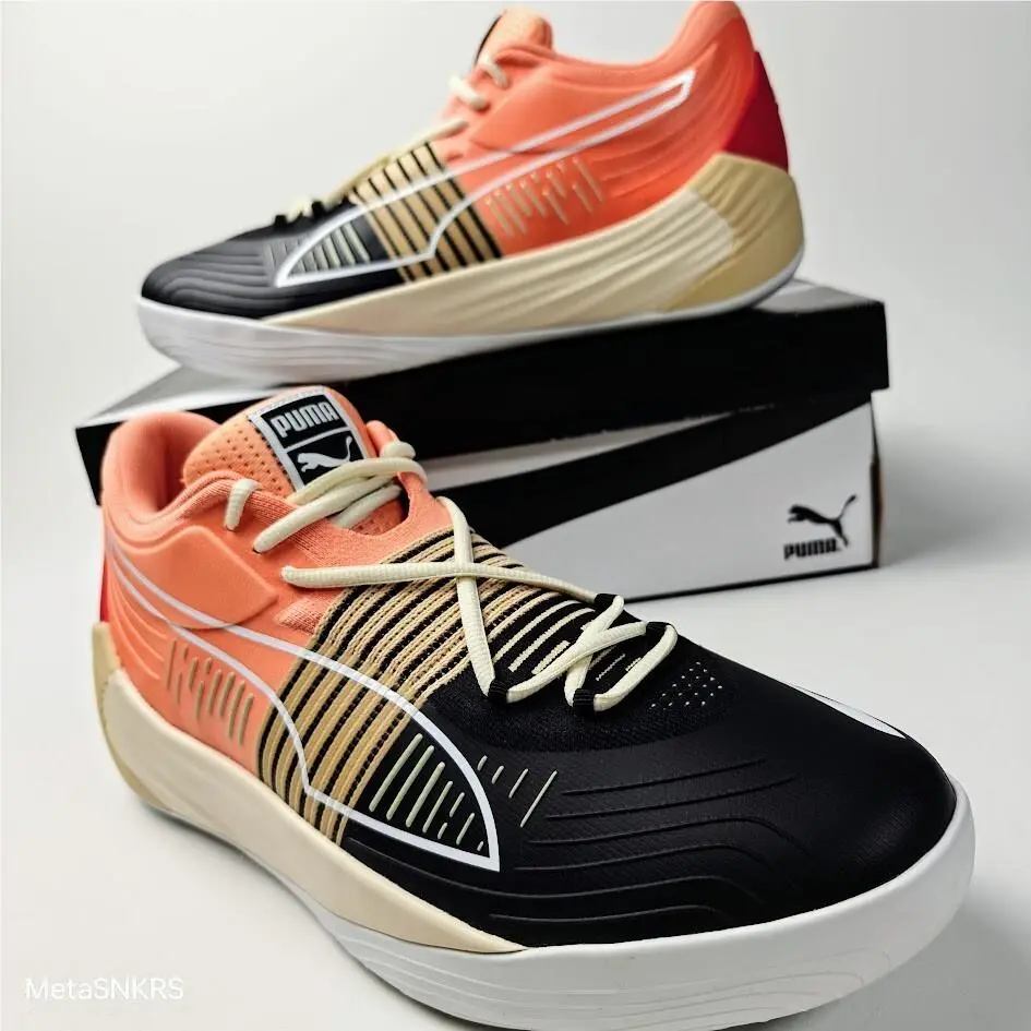 Puma shoes - PUMA Fusion Nitro - Fusion Nitro - 195514 10 - Peach Pink/ Puma Black 7