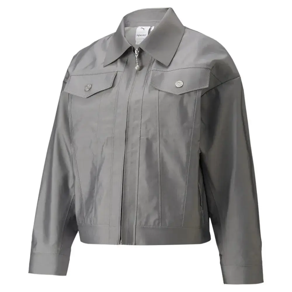 Puma clothing - PUMA x PRONOUNCE Woven Jacket - Silver 17