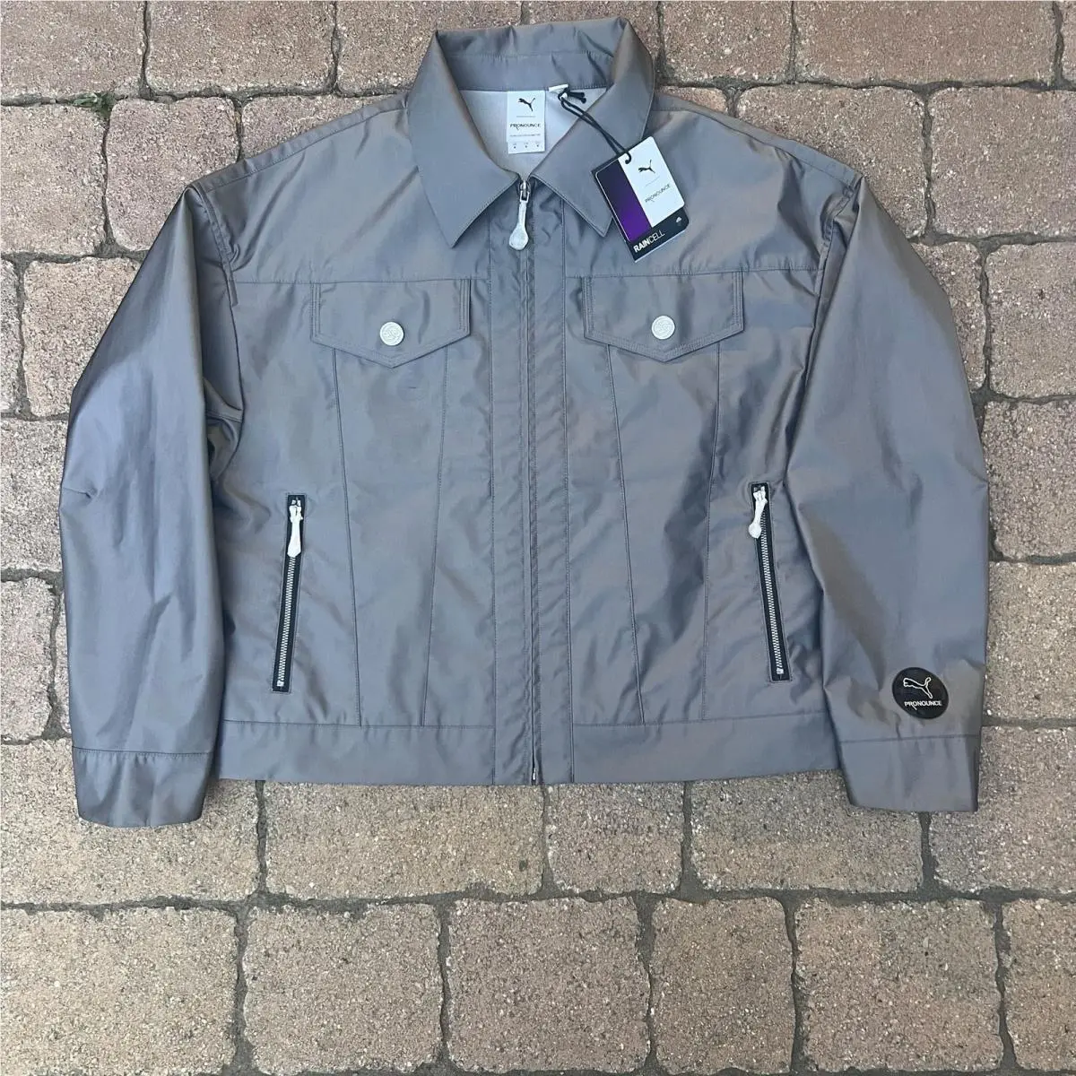 Puma clothing - PUMA x PRONOUNCE Woven Jacket - Silver 3