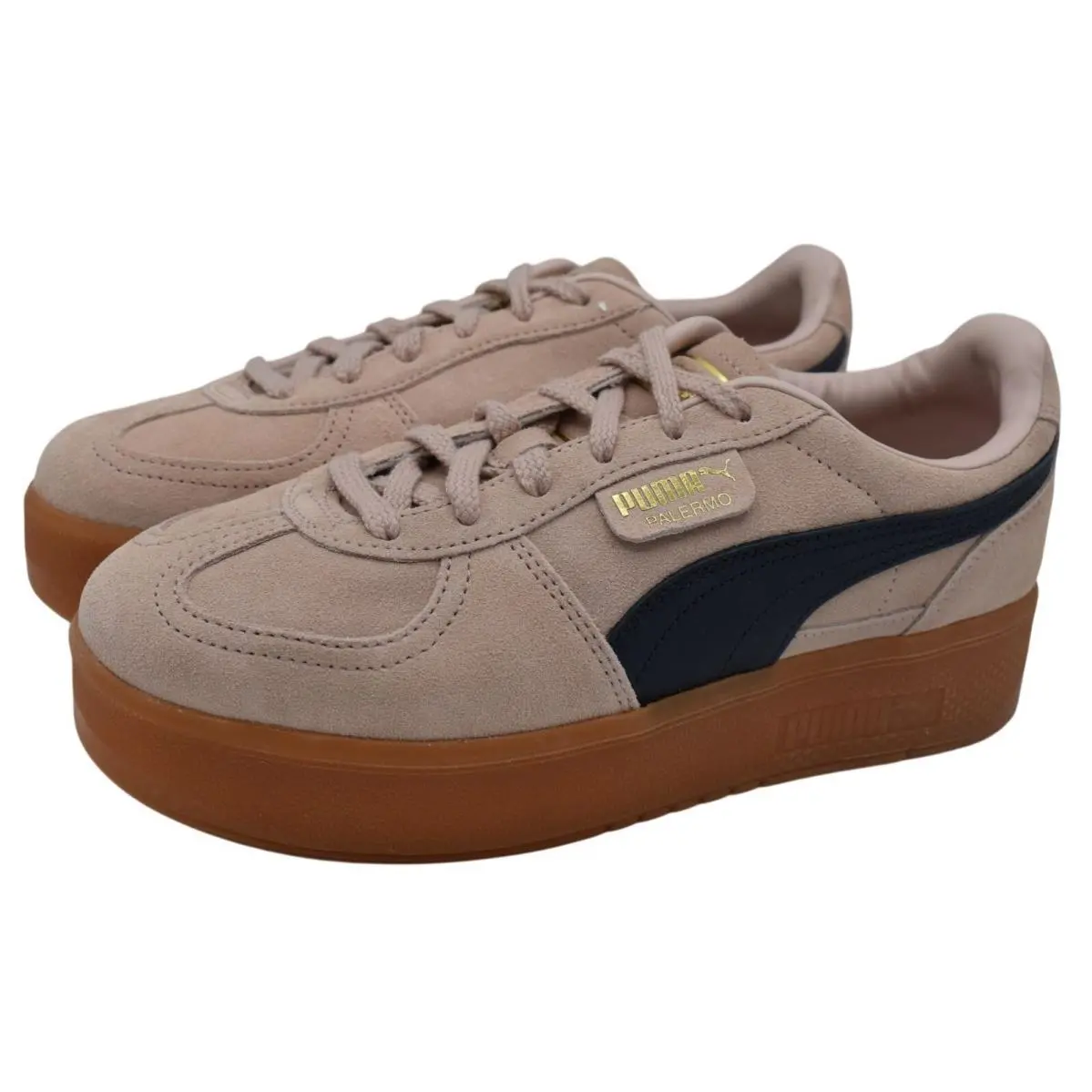 Puma Womens Size 10 Palermo Elevata Rose Quartz Lace Up Sneakers Shoes