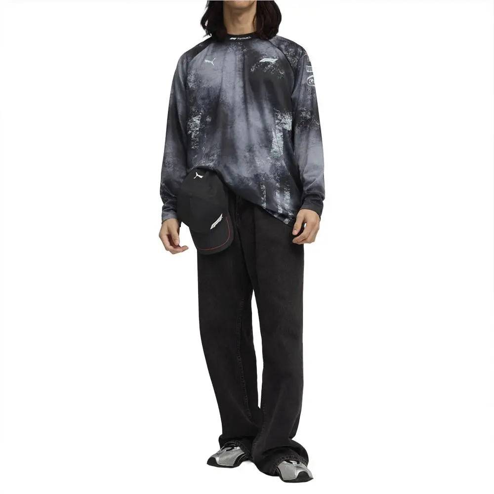 Puma clothing - PUMA F1 Crew Neck Long Sleeve Pullover Shirt - 63526901 - Black (UPC: 198555812473) 3