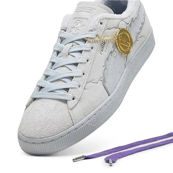 Puma Junior One Piece Suede 3 Luffy Sneakers Feather Gray-platinum Gray 6.5