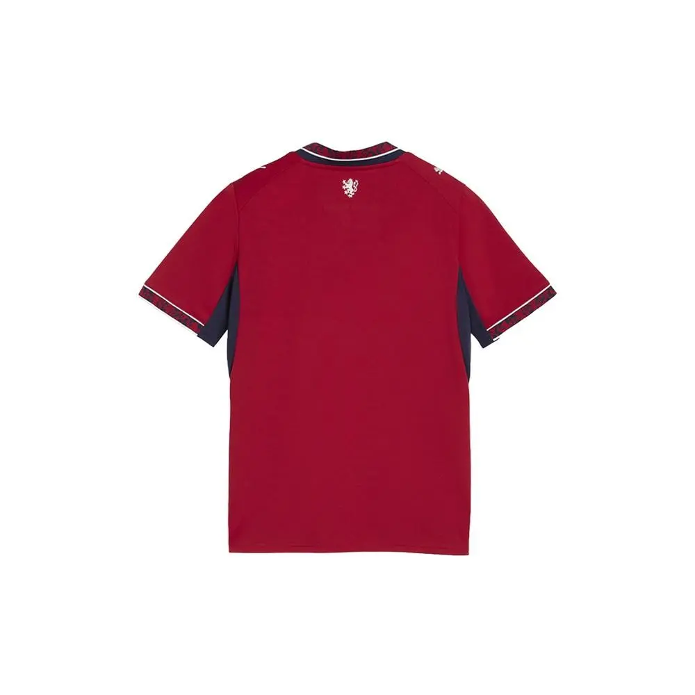 Puma clothing - PUMA Czechia Henley Neck Short Sleeve Home Jersey Replica Youth - 78325401 - Red (UPC: 199259323654) 0