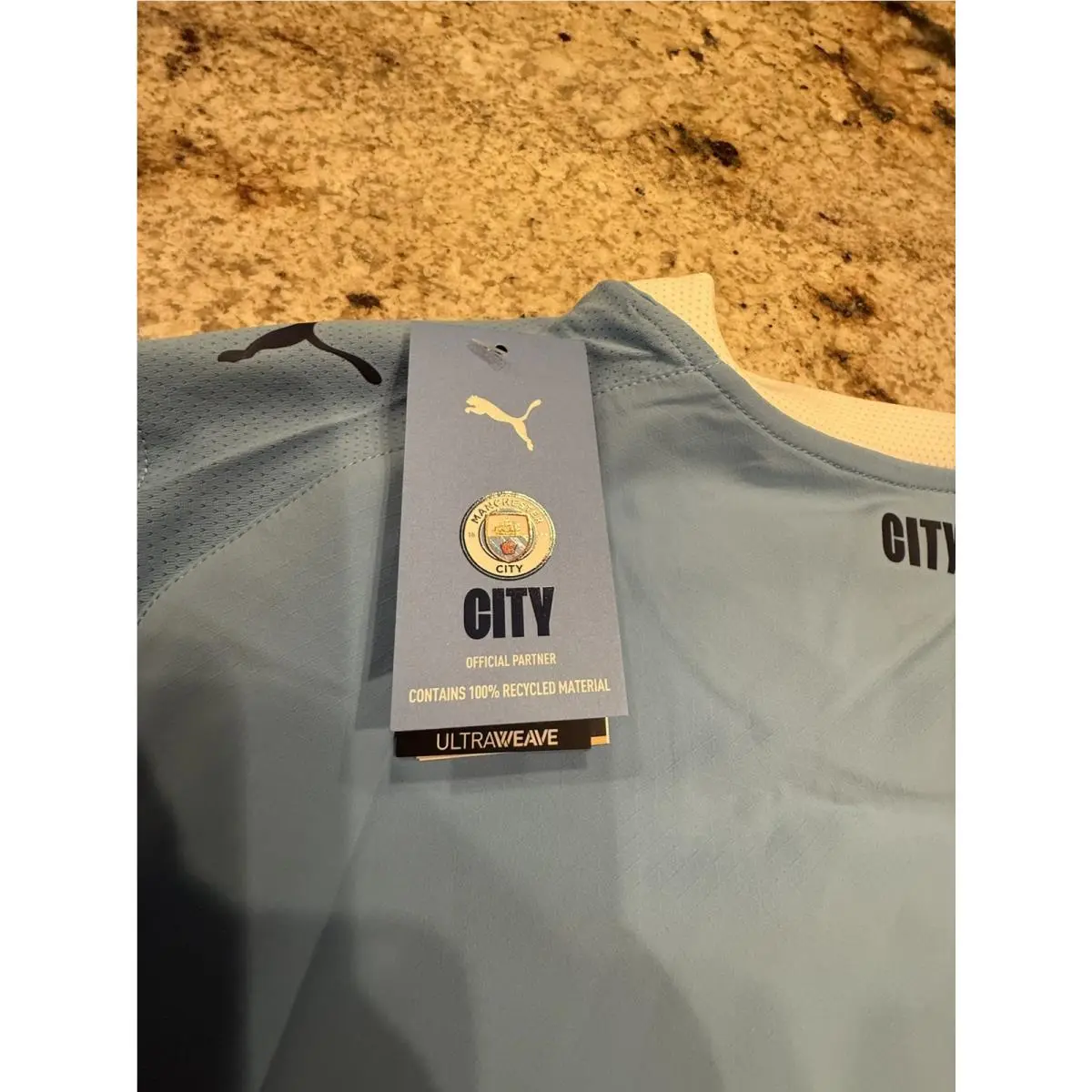 Puma clothing - PUMA Manchester City F.C. Crew Neck Short Sleeve Home Soccer Jers - 78033601 - Blue 0