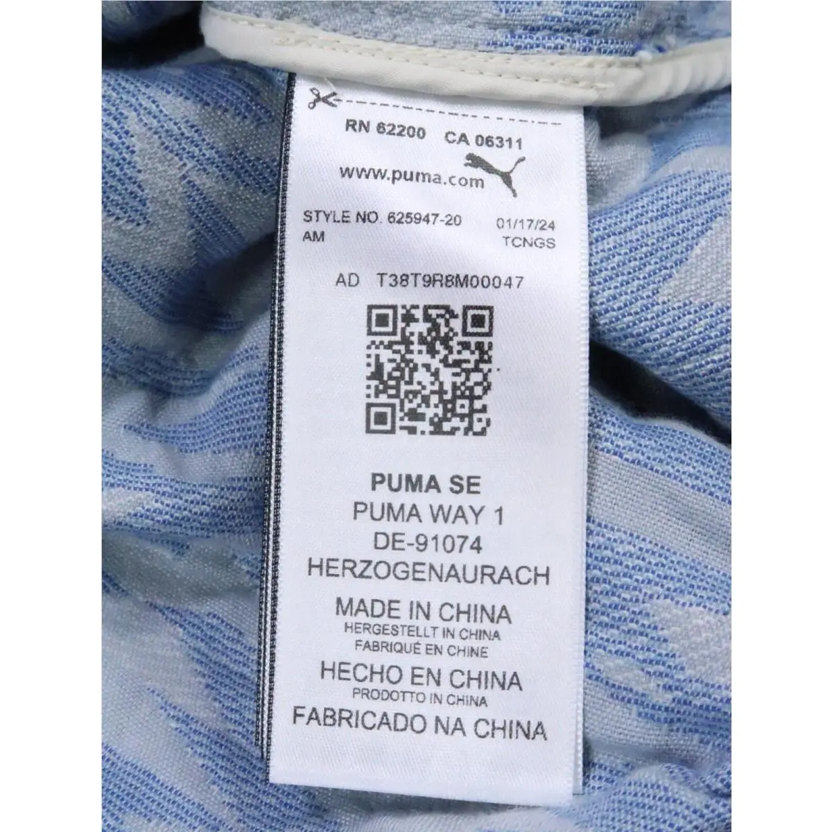 Puma clothing - 625947-20 625947 - 625947-20 625947 - Blue (UPC: 196858451146) 9