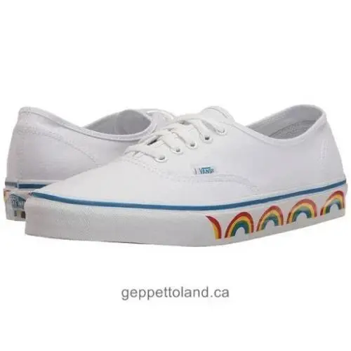 Vans shoes - VANS Authentic - Authentic - White/ Rainbow 6