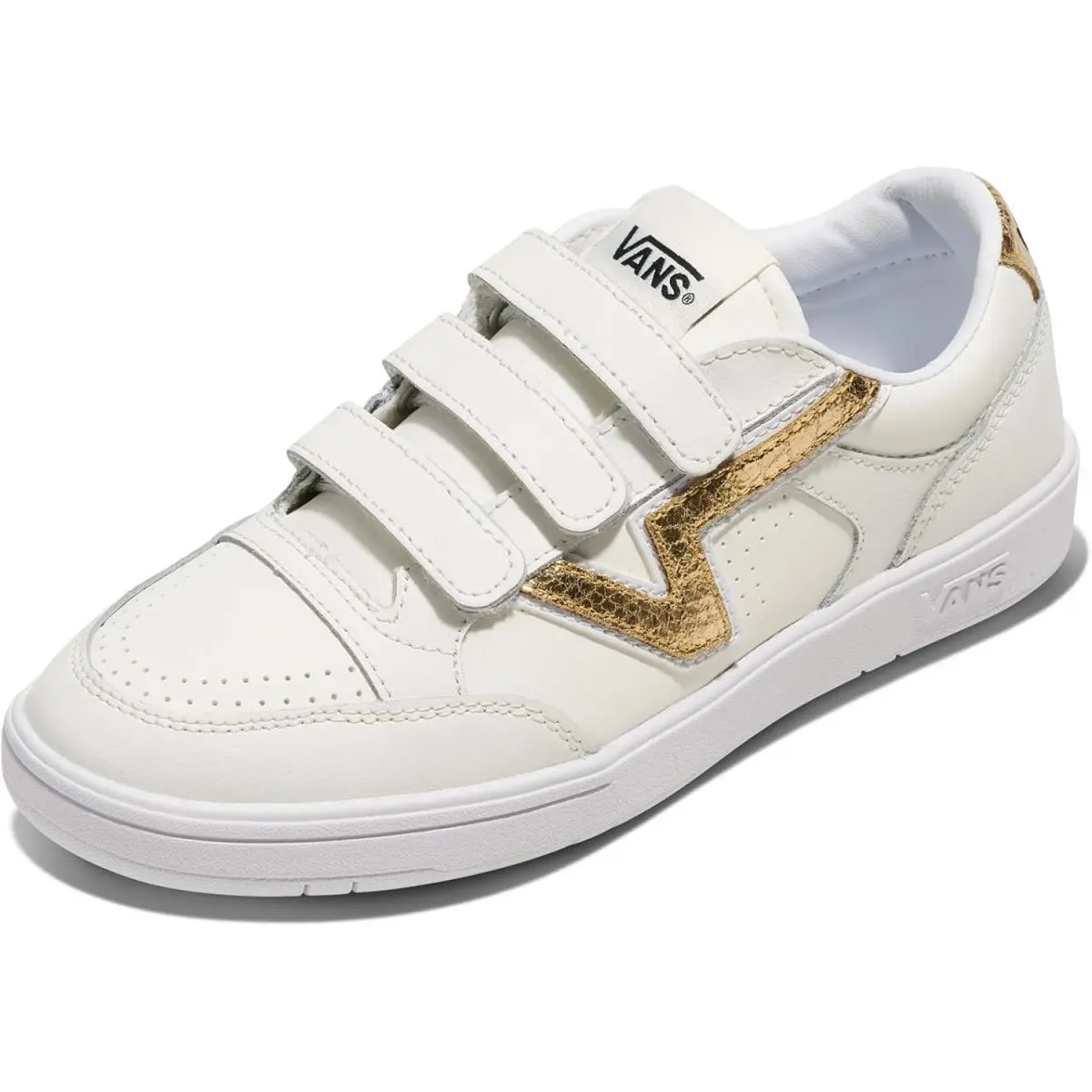 Vans Unisex Adult Lowland CC V Shoe - `80S Retro Strap Sneakers For Men Women - Black/True White