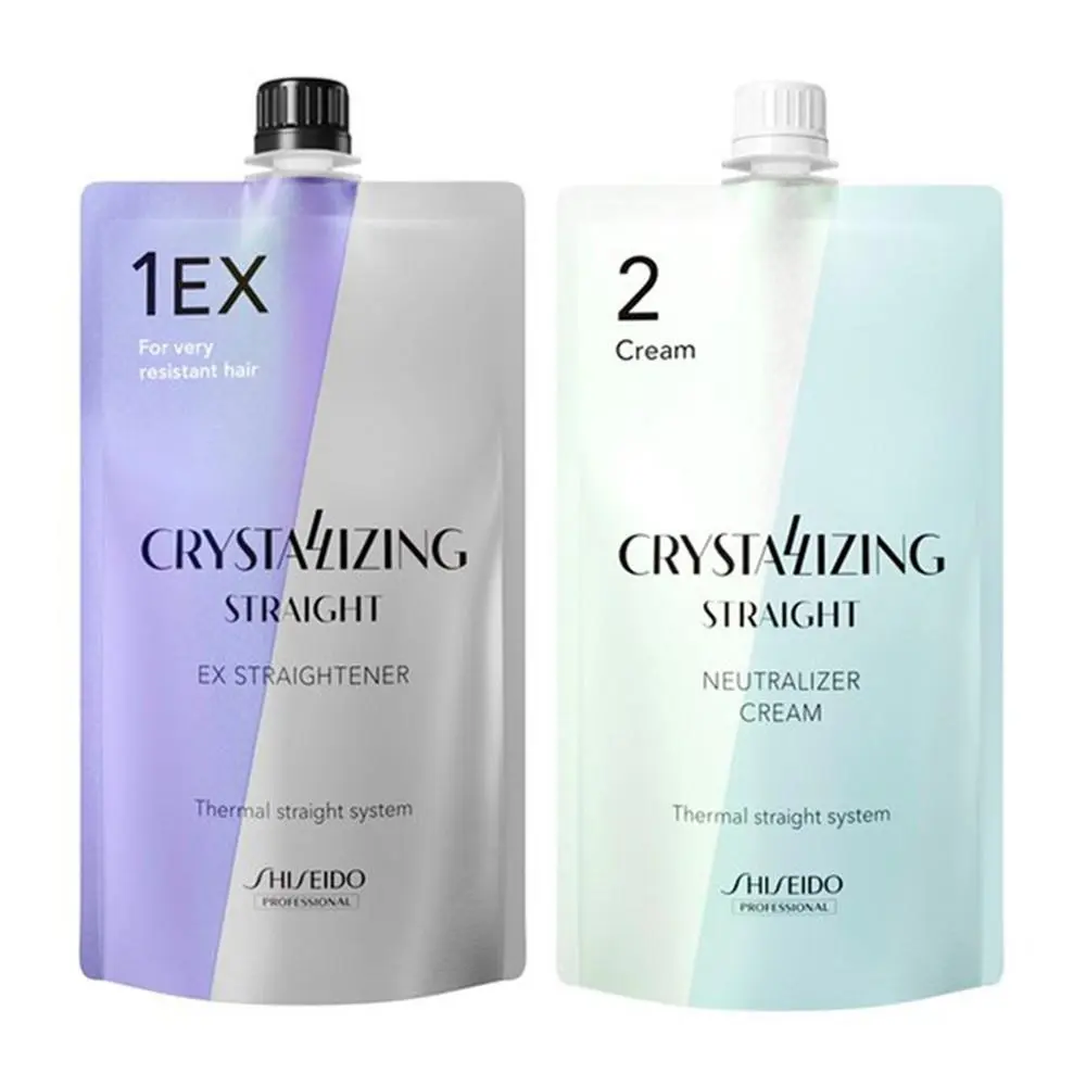 Crystallizing Straight Hair Set Straightener Neutralizer EX1+2 400g by Shiseido