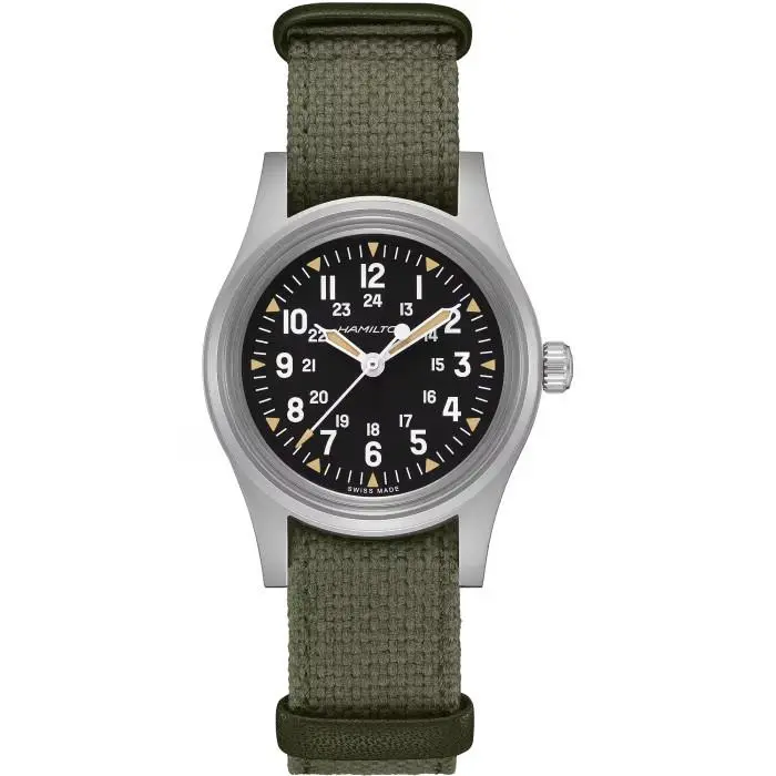 Hamilton Khaki Field Mechanical 36mm Black Dial Textile Strap Watch H69399930