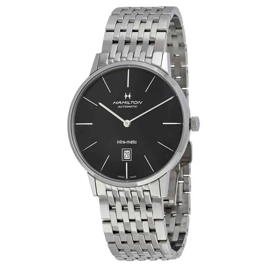Hamilton Timeless Classic Intra-matic Black Dial Men`s Watch H38755131