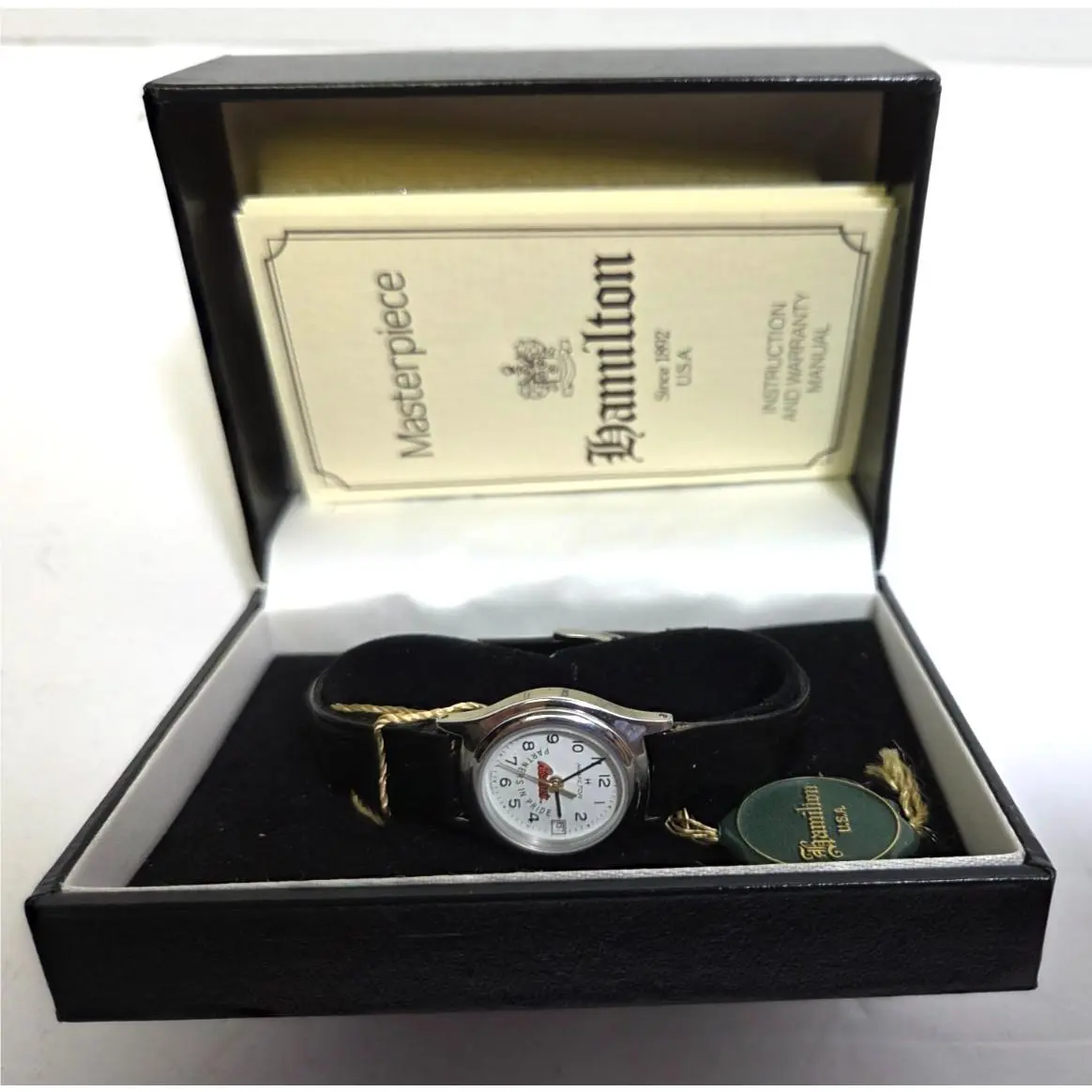 Vintage 1990 Hamilton Masterpiece Reese`s Partners in Pride Employee Watch