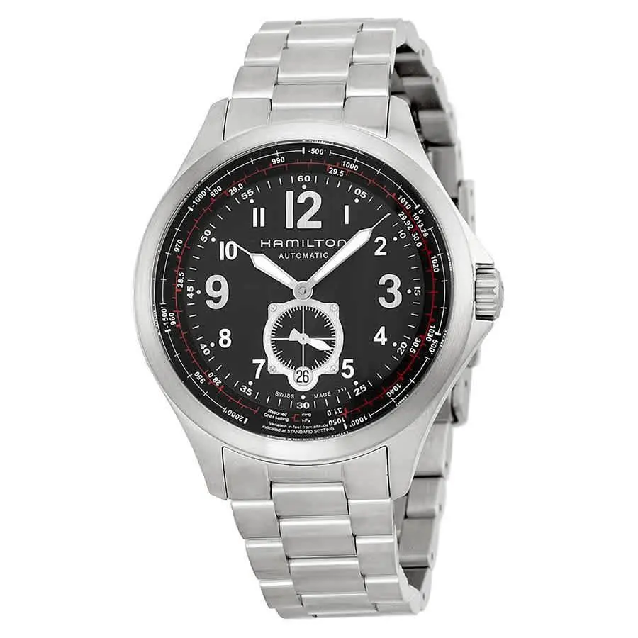 Hamilton Khaki Aviation Black Dial Stainless Steel Automatic Men`s Watch