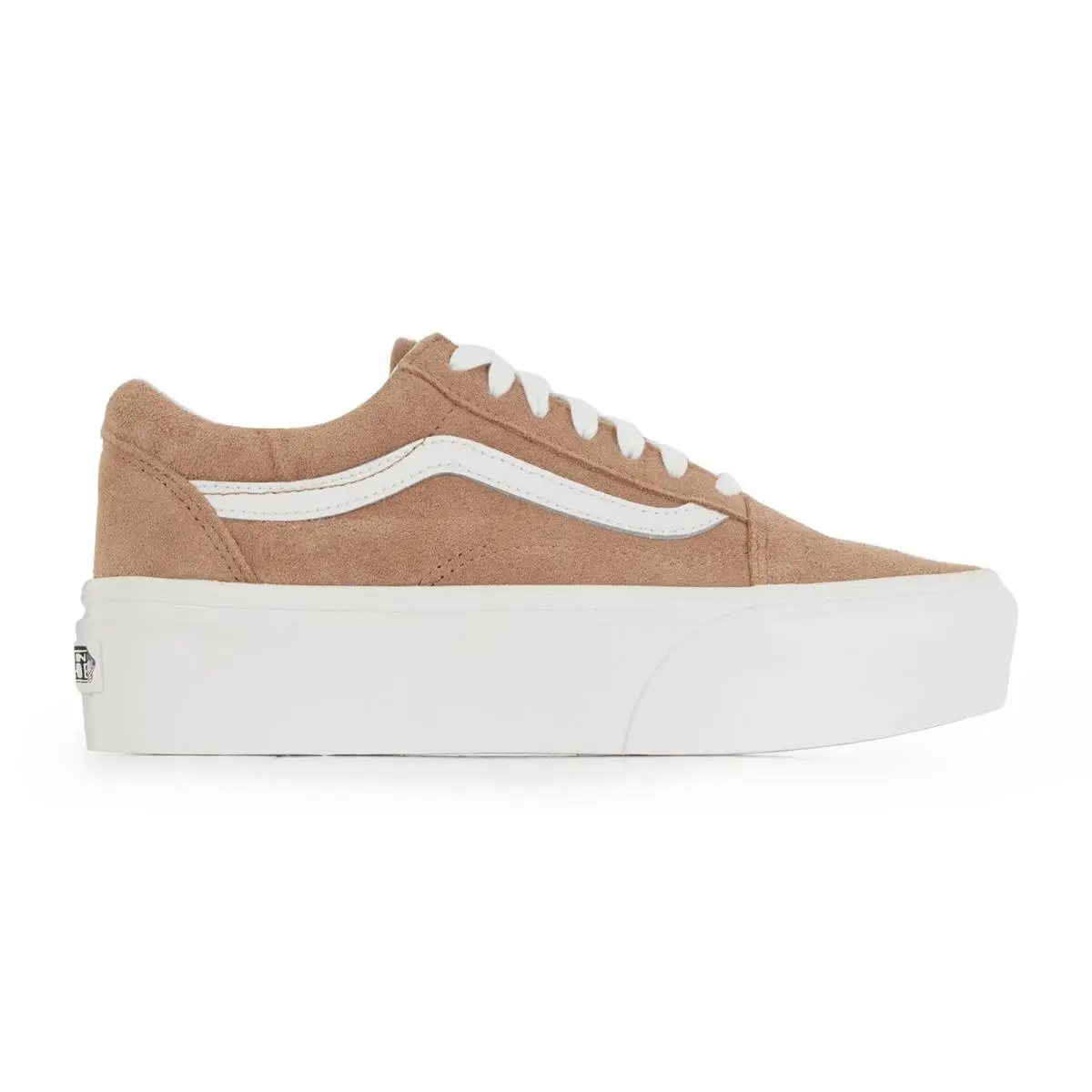 Vans Old Skool Stackform Soft Suede Shoe Burro/true White