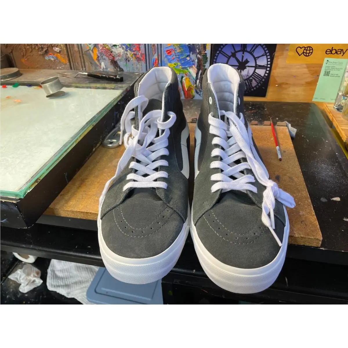 Vans shoes - Vans Skate Sk8-Hi - Skate - VN0005V039L - Gray 4