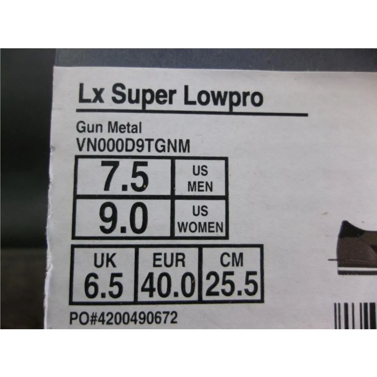 Vans shoes - VANS LX SUPER LOWPRO - SUPER LOWPRO - GUN METAL 3