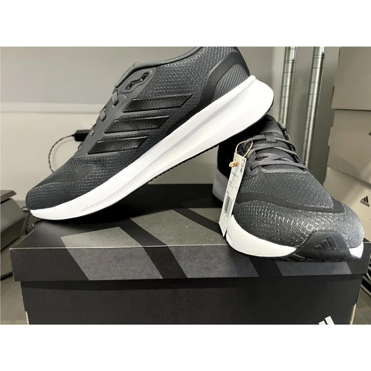 Adidas Runfalcon 5 Running Shoes Men Color Grey/core Black/cloud White