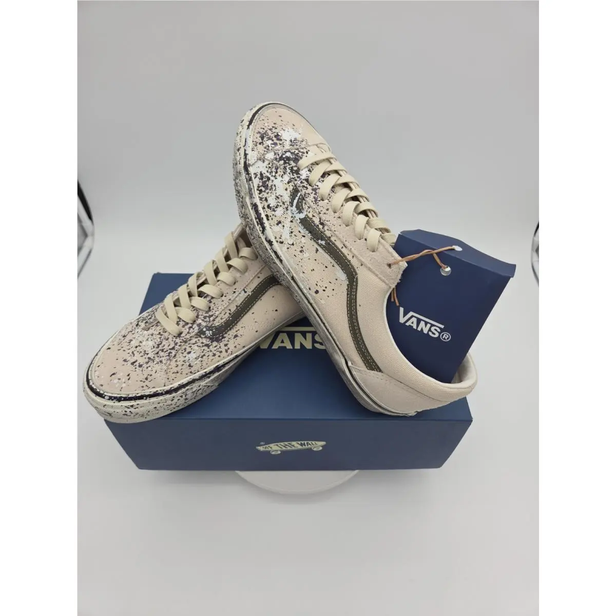 Vans Premium Old Skool 36 Paint Splatter Turtledove Men Sz 11.5 VN000D9RDJR