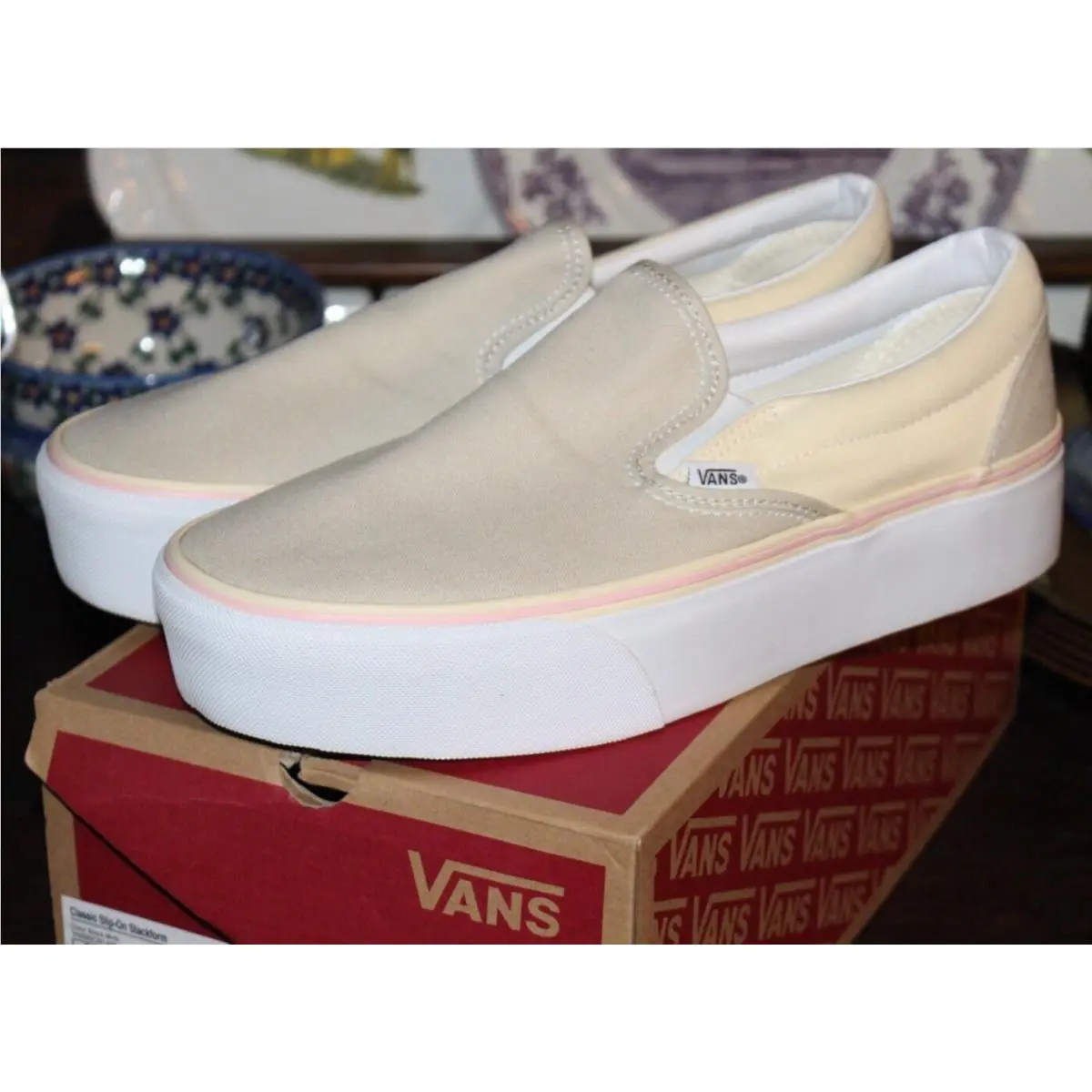Vans Classic Slip-on Stackform Color Block Multi Size M`s 9.5 / W`s 11