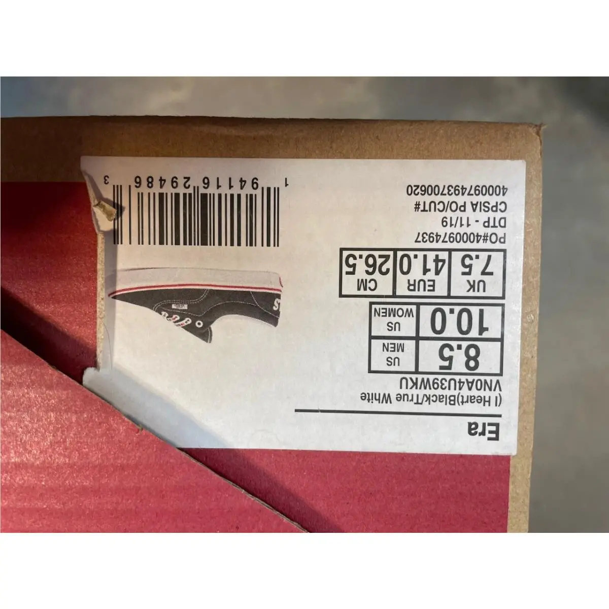 Vans shoes - era - era - VN0A4U39WKU - Black 5