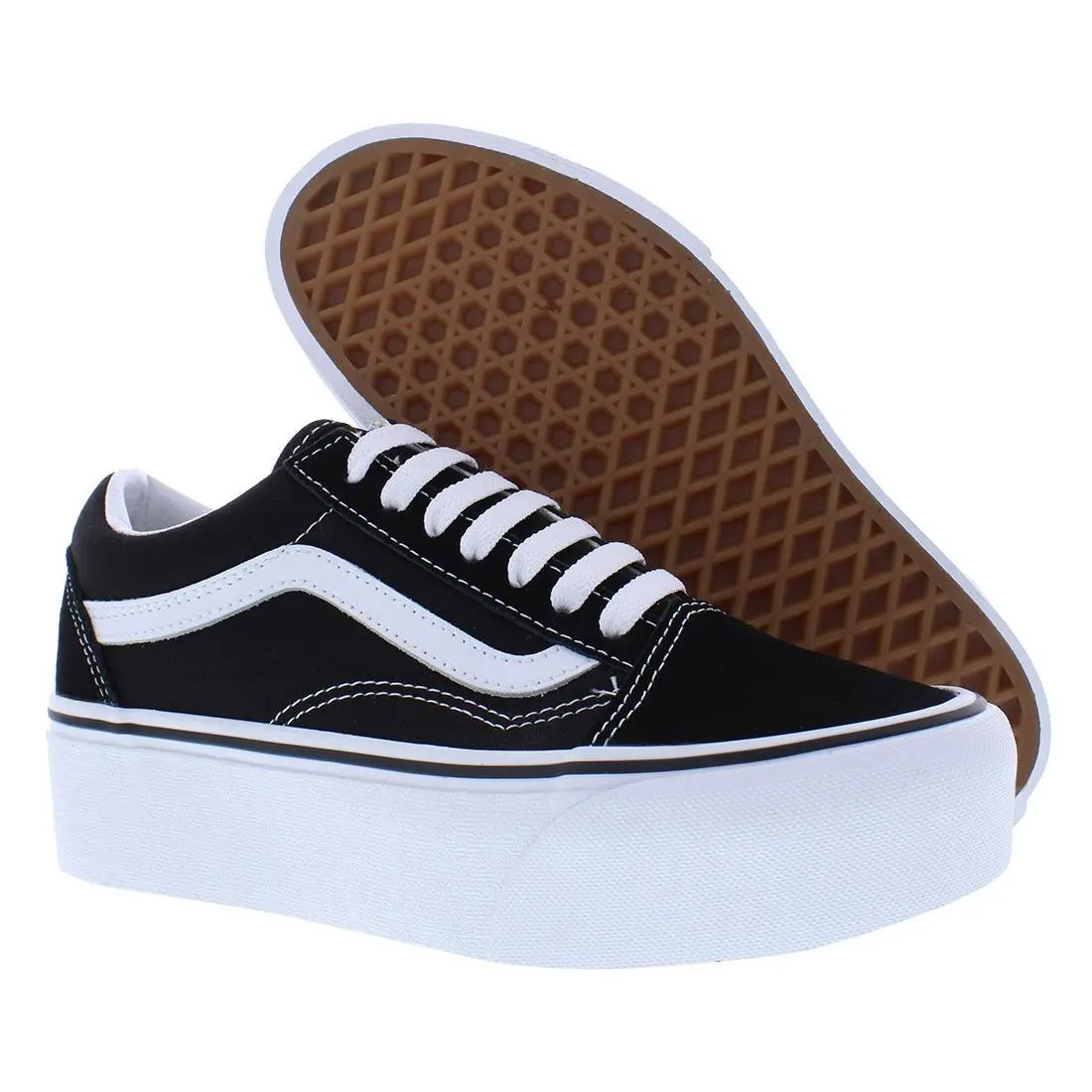 Vans UA Old School Stackform Unisex Shoes Size 6.5 Color: Suede/canvas Black