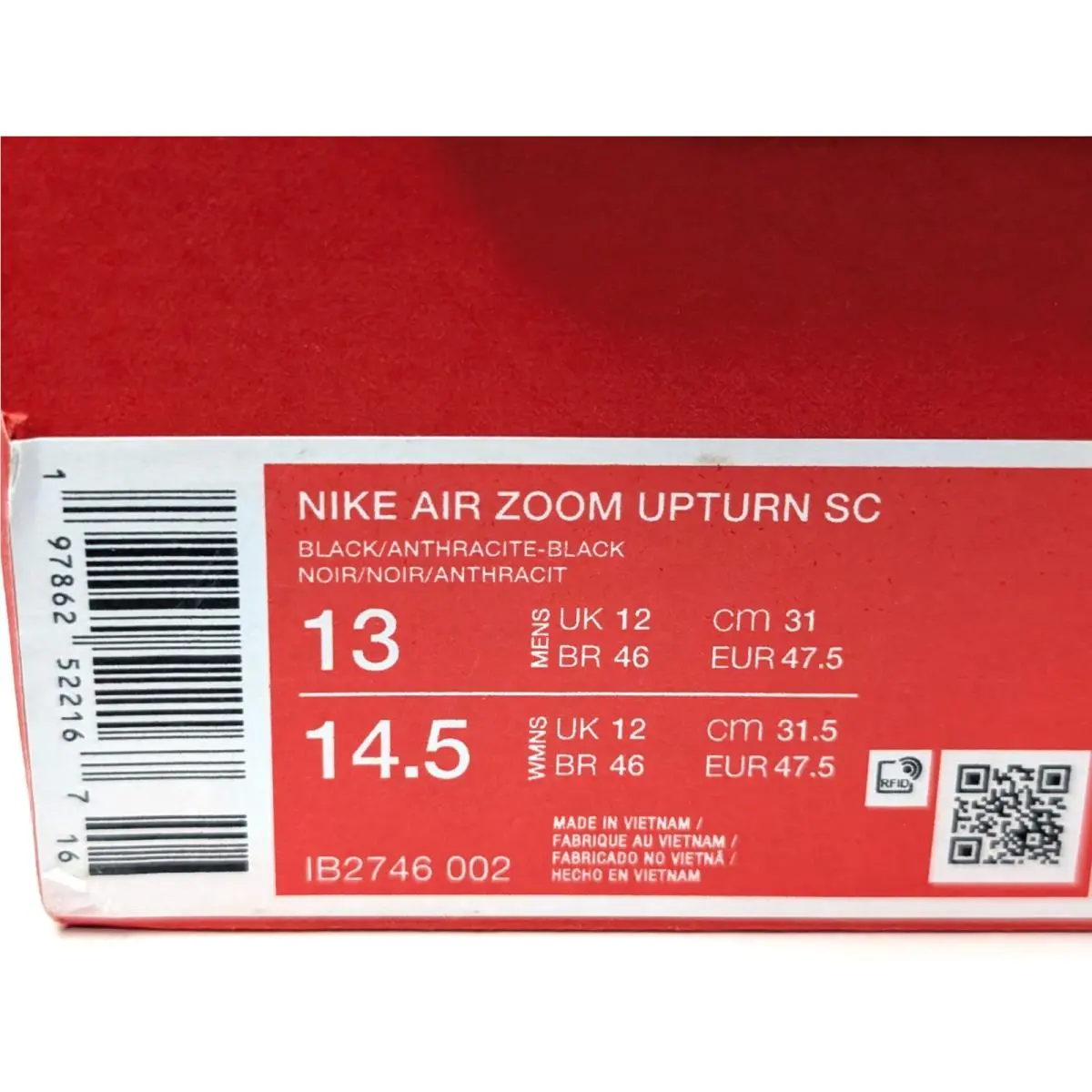 Nike shoes - Nike Air Zoom Upturn SC - IB2746-002 - Black/Anthracite 10