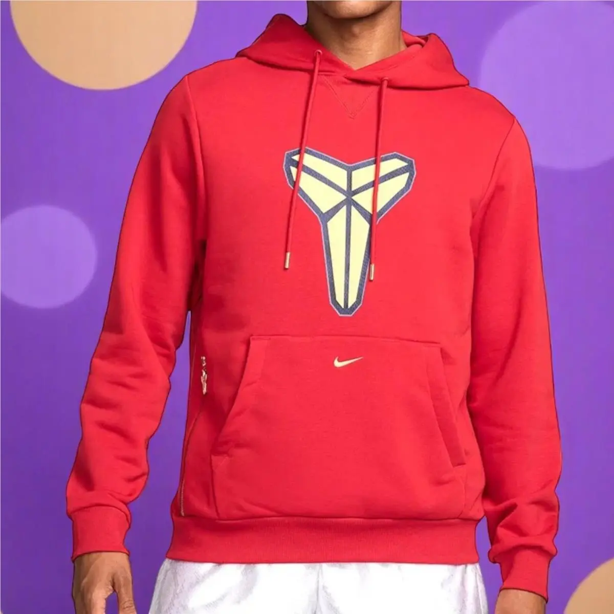 Nike Kobe Bryant Dri-fit Pullover Hoodie Red Basketball HF0066-636 Men`s Size M