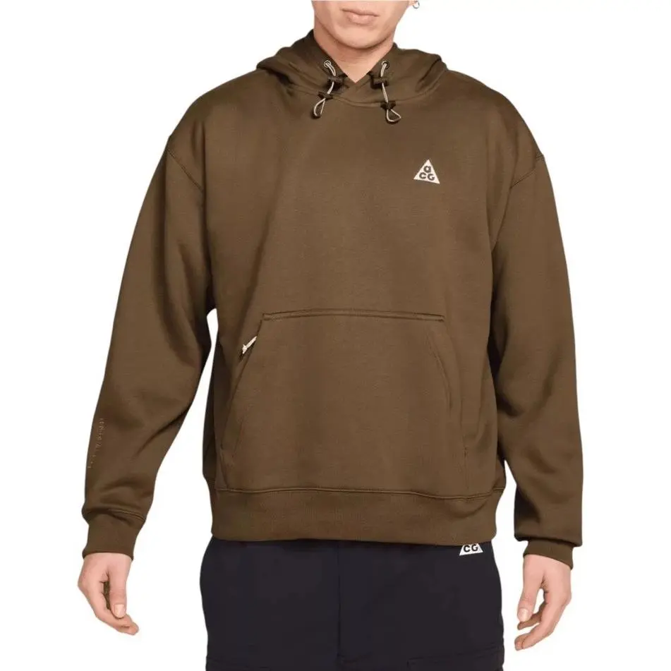 Nike Acg Tuff Fleece Pullover Hoodie Brown Mens Sizes DZ3392-235