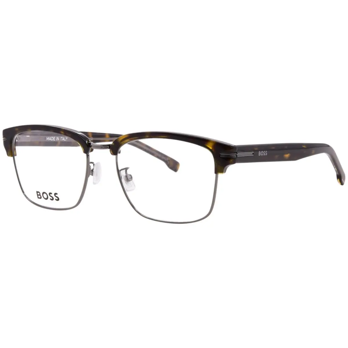 Hugo Boss 1776/G/U 4HU Eyeglasses Men`s Havana/dark Ruthenium Full Rim 54mm