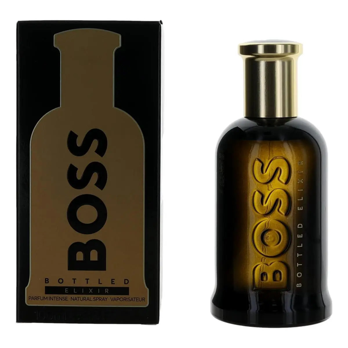Boss Bottled Elixer by Hugo Boss 3.4 oz Parfum Intense Spray For Men