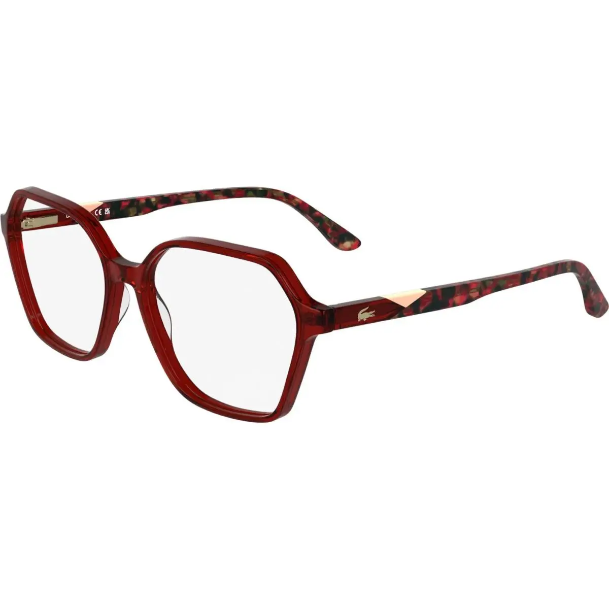 Lacoste L2988 N 615 Trasnparent Red 55/15/145
