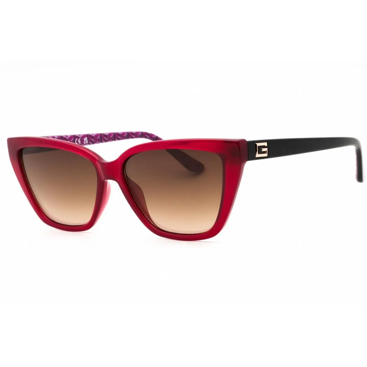 Guess GU7919 69G Shiny Bordeaux/brown Mirror 58-15-140 Sunglasses