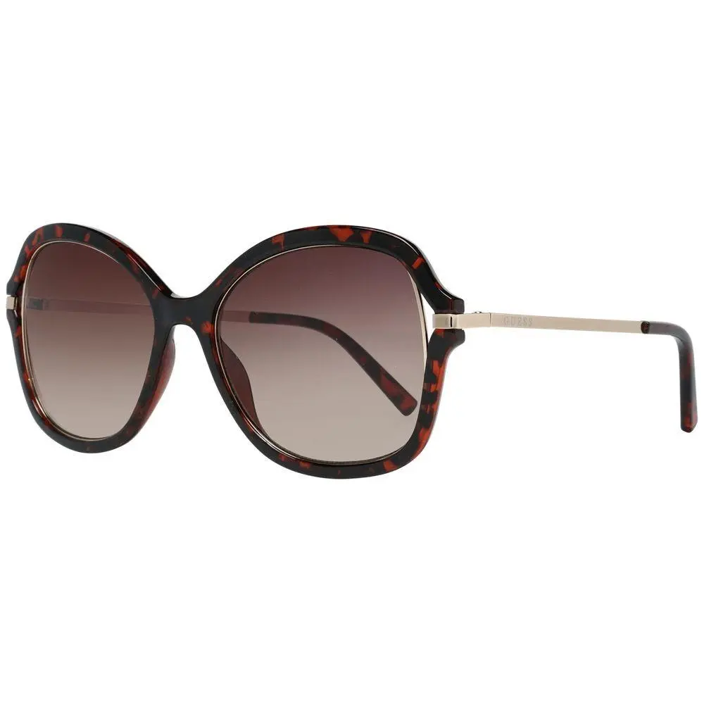 Brown Metal Plastic Sunglasses by Guess
