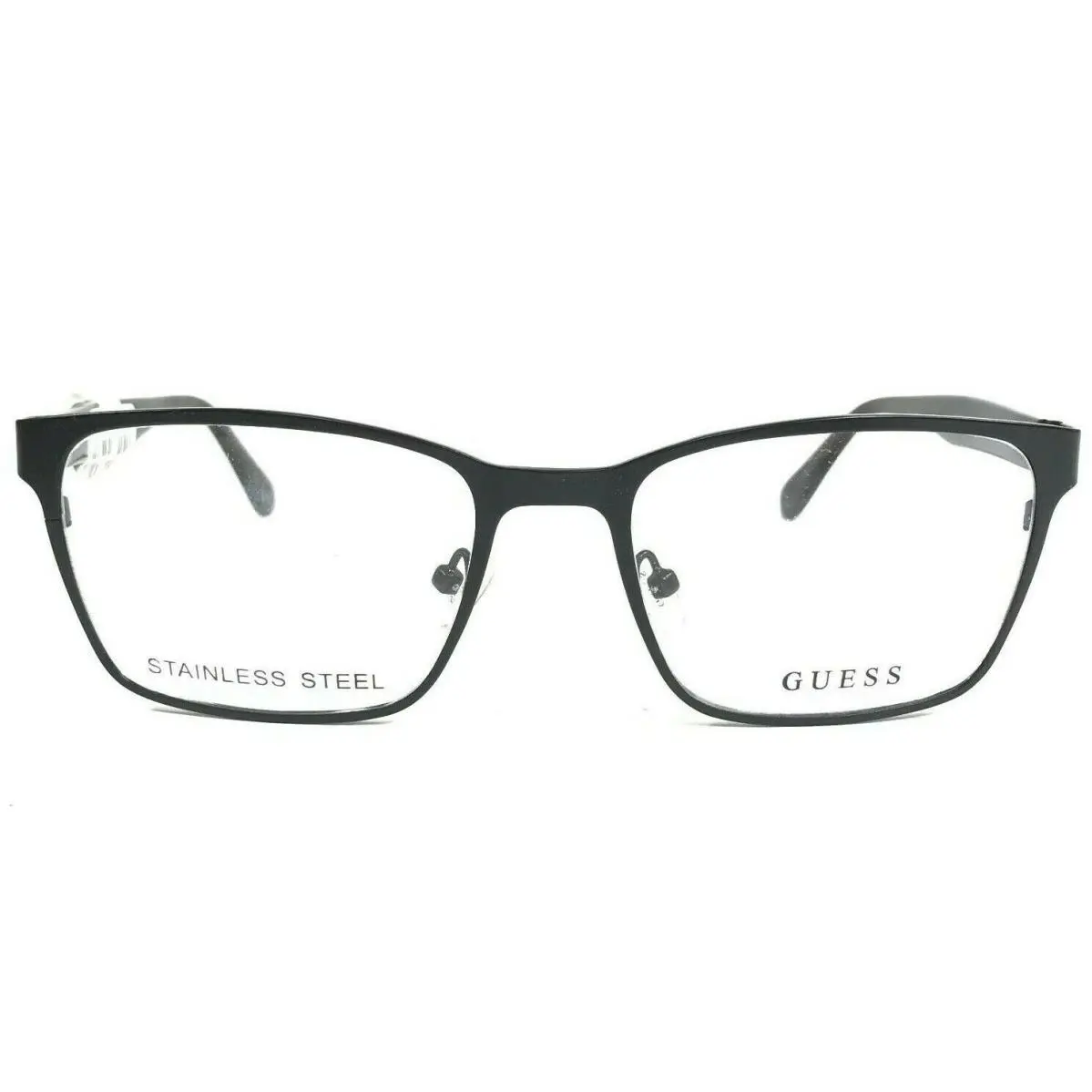 Guess Eyeglasses Frames GU1961 005 Black Square Side Logos Full Rim 52-18-145