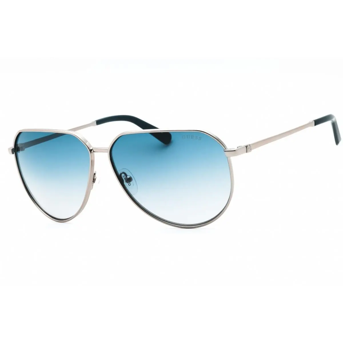 GU00089 08W Shiny Gunmetal/blue Gradient 62-12-145 Sunglasses by Guess