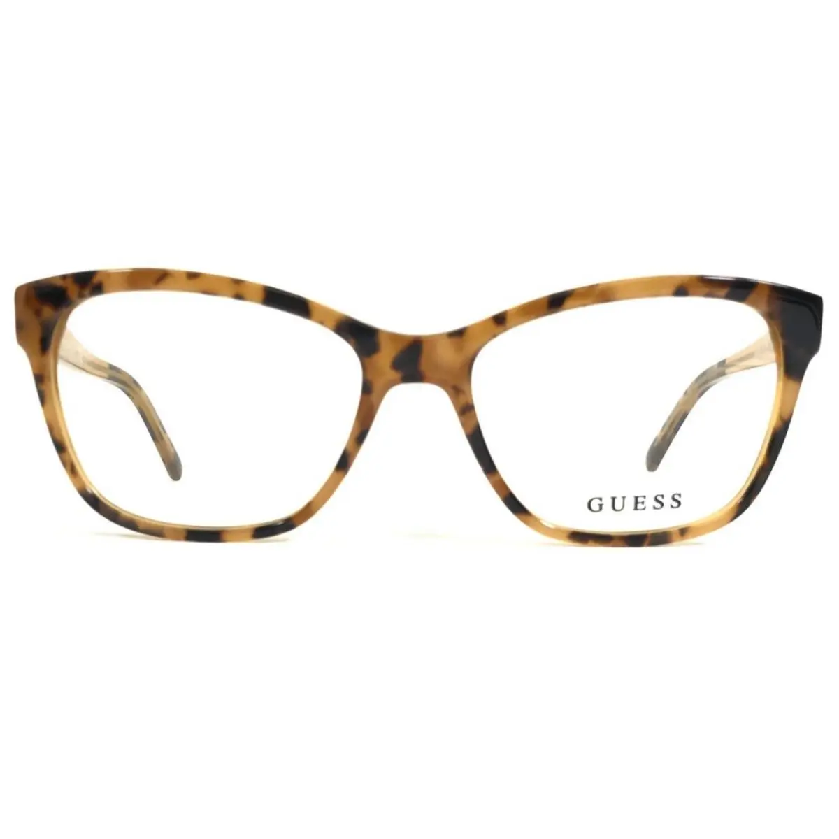 Guess Eyeglasses Frames GU2541 041 Clear Yellow Tortoise Cat Eye 54-17-135