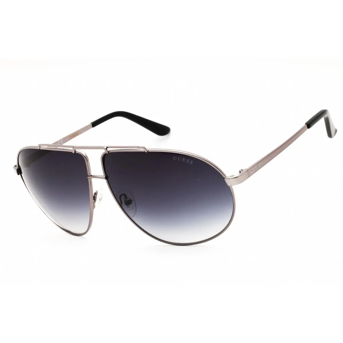 GU5208 08B Shiny Gunmetal/smoke Gradient 64-10-135 Sunglasses by Guess