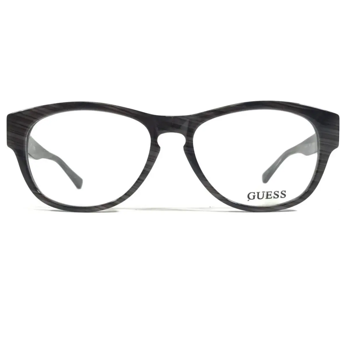 Guess Eyeglasses Frames GU1753 Gry Dark Purple Horn Round Full Rim 53-16-140