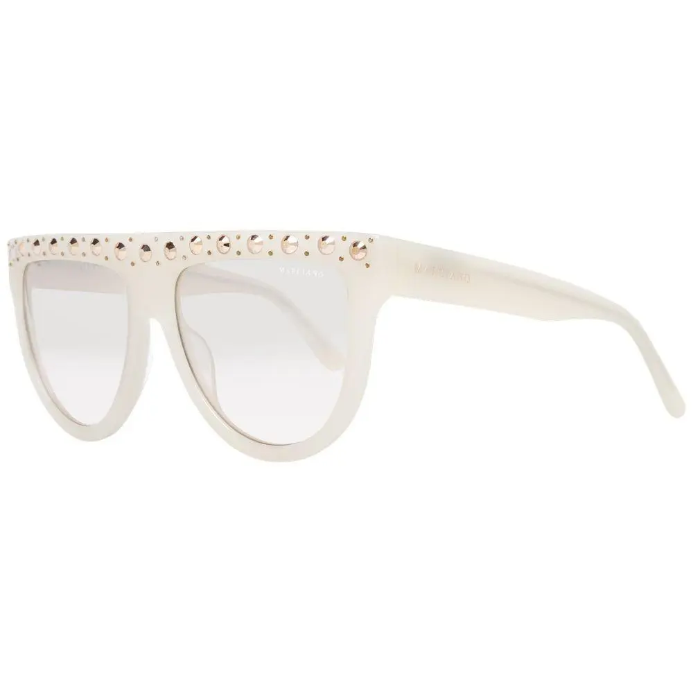 Marciano by Guess White Plastic Sunglasses - MA-1026730