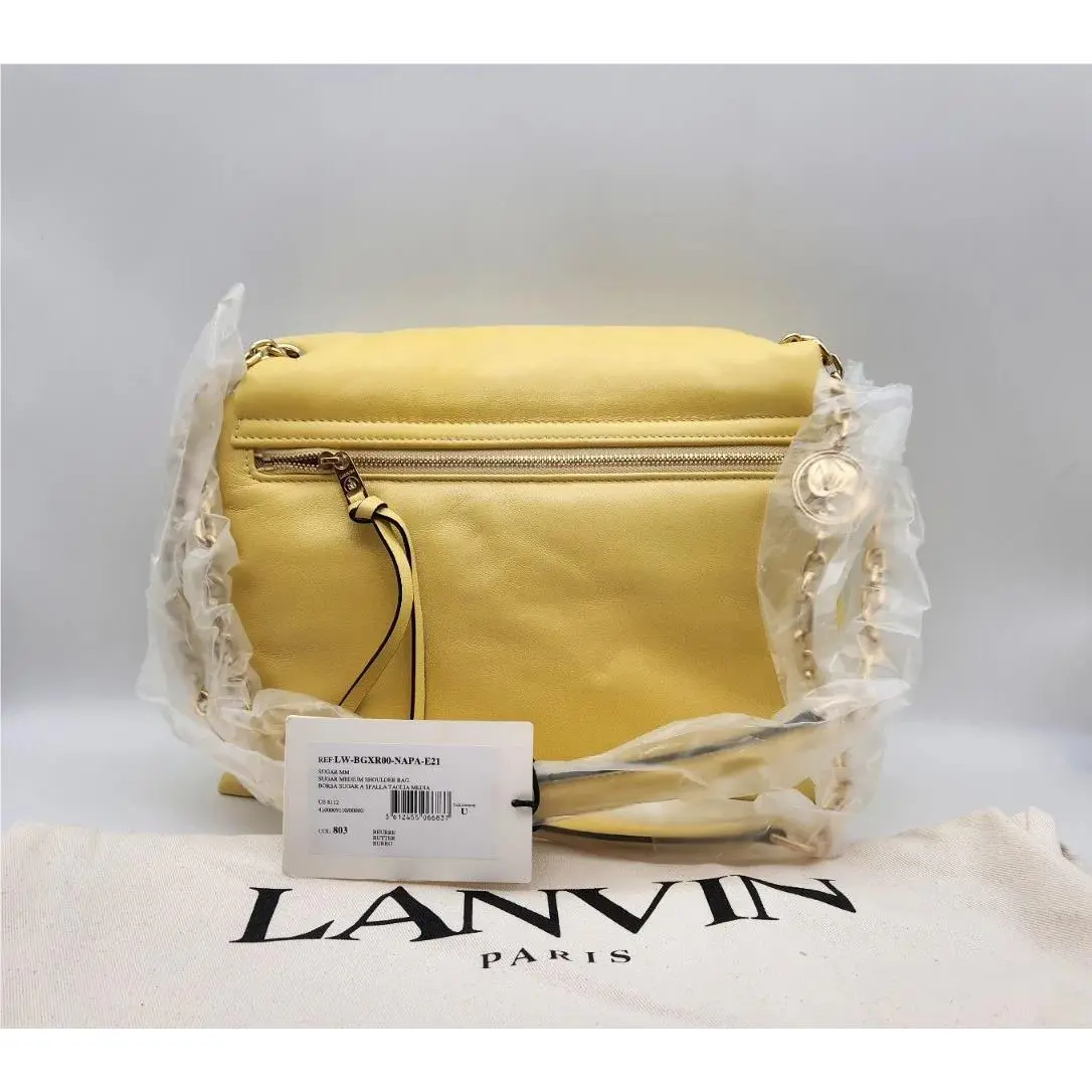 Lanvin Paris Sugar Medium Crossbody Bag Butter