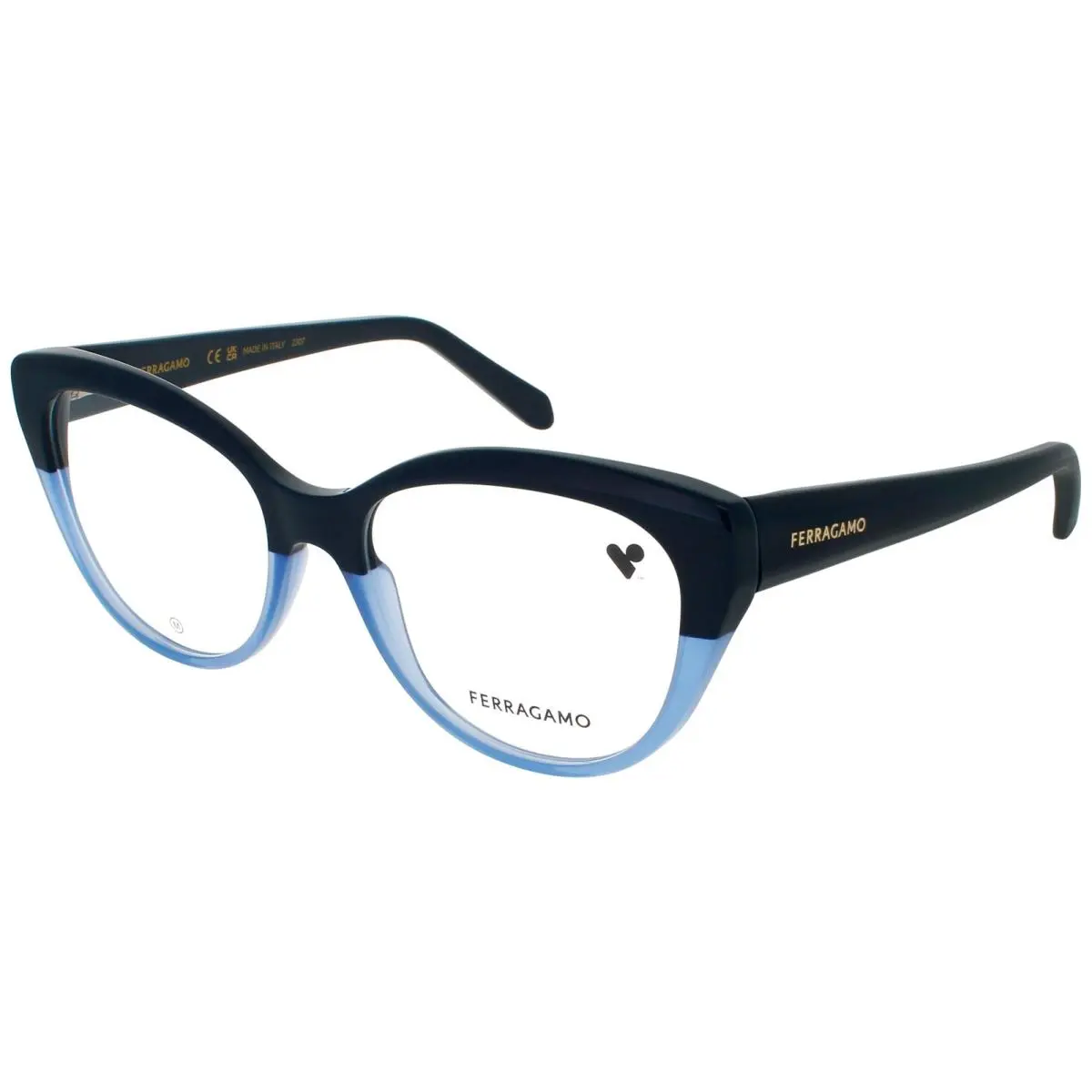 Salvatore Ferragamo SF SF2970 414 53 Eyeglasses Blue Frame 53 mm
