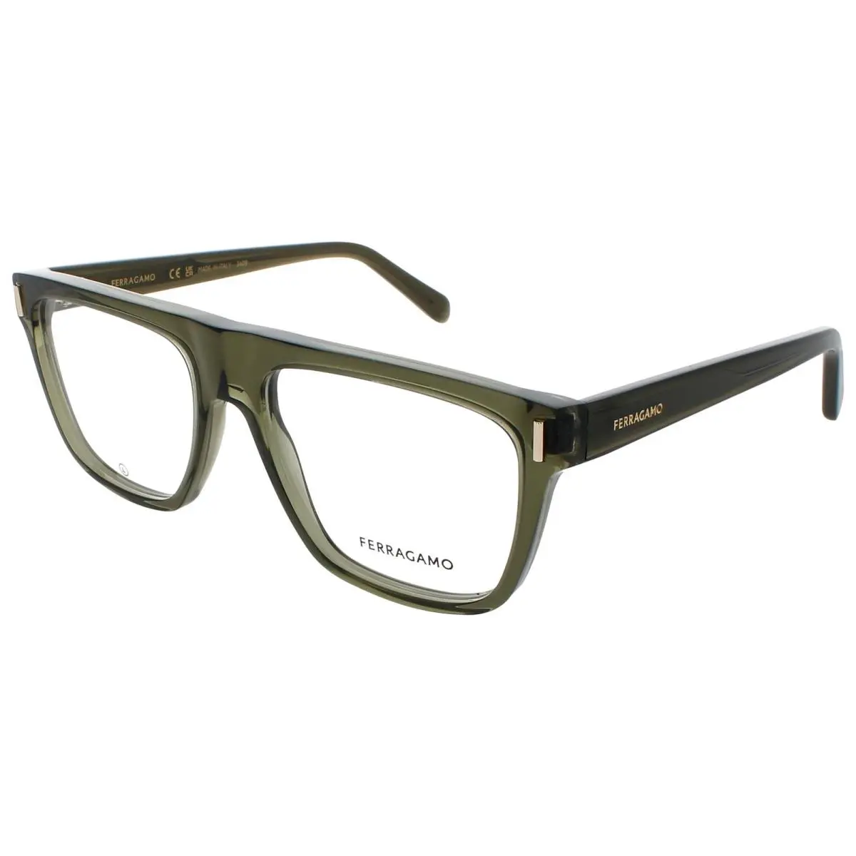 Salvatore Ferragamo SF SF2997 320 55 Eyeglasses Transparent Green Frame 55 mm