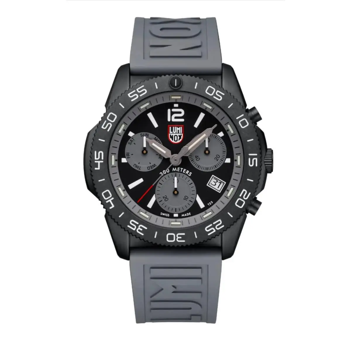 Luminox XS.3148 Pacific Diver Chronograph 44mm Graphite Grey Swiss Watch 200M