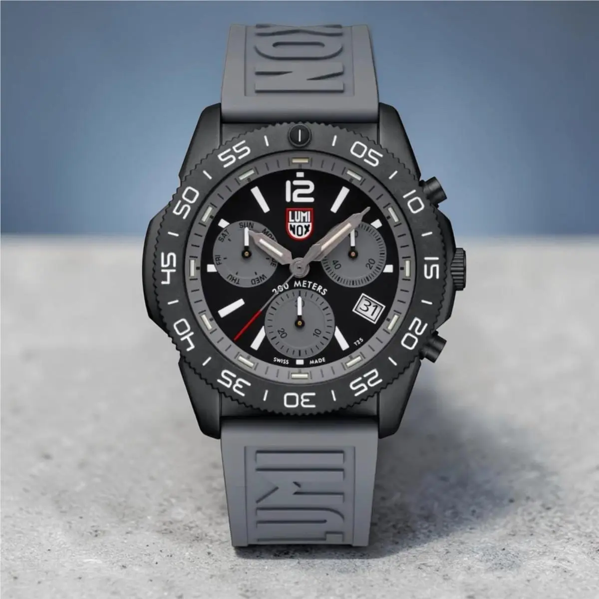 Luminox XS.3148 Pacific Diver Chronograph 44mm Graphite Grey Swiss Watch 200M