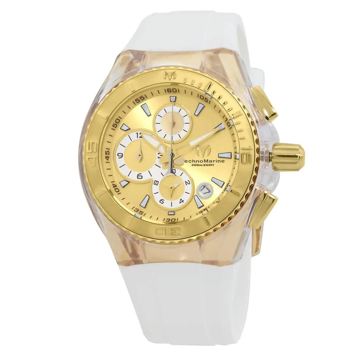 Technomarine Cruise Gold Dial Chronograph Ladies Watch 115311 by TechnoMarine