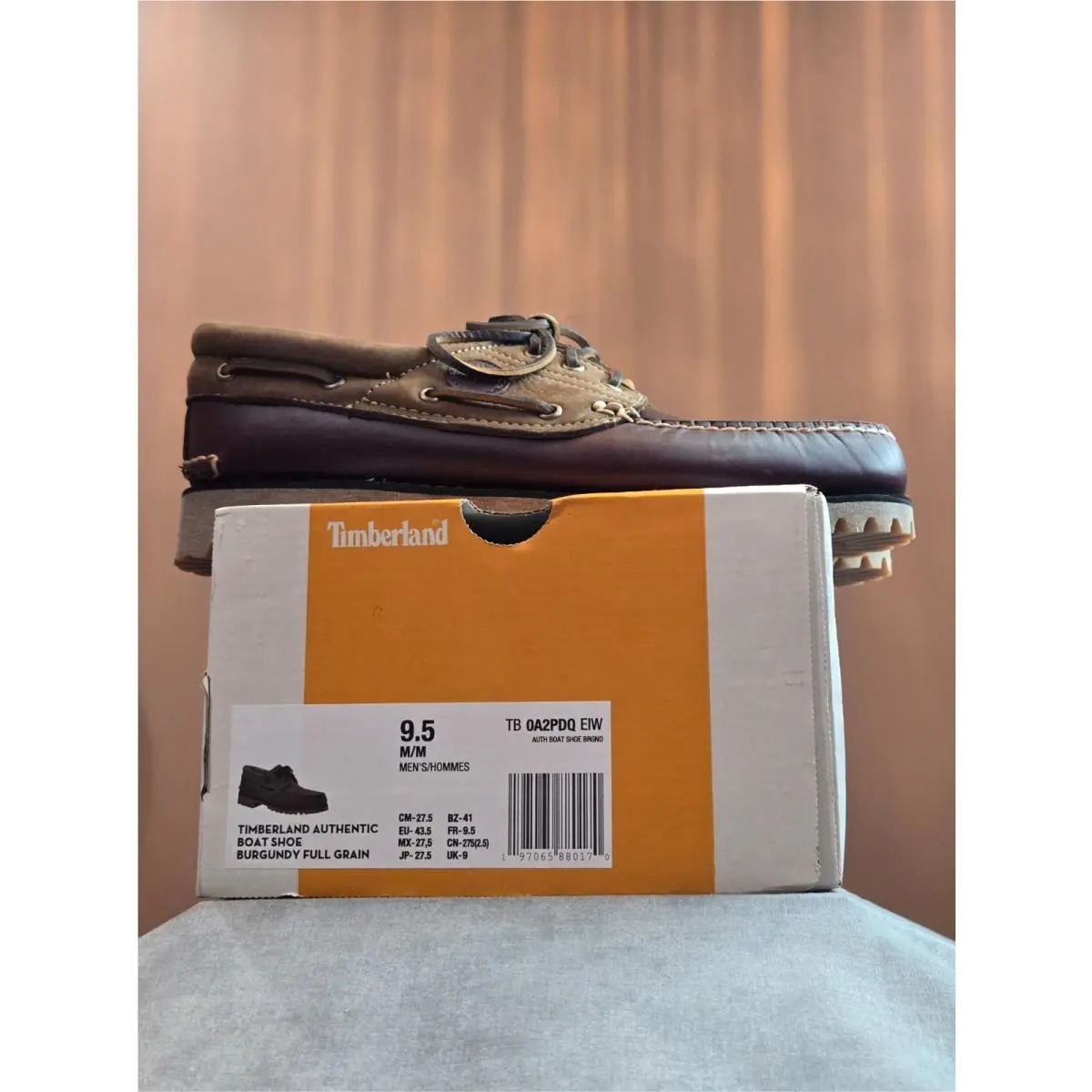 Timberland shoes - Timberland Authentic Boat Shoe - Authentic Boat Shoe - TB 0A2PDQ EIW - Burgundy 5